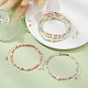 Braccialetti con perle intrecciate di perle naturali e semi di vetro BJEW-JB09532-2