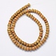 Natural Wood Lace Stone Beads Strands G-G697-H03-2