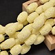 Dyed Carved Column Synthetic Coral Beads Strands CORA-O003-17-1