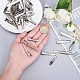 PandaHall Elite 150pcs 3 Size Metal Hair Clips Alligator Hair Clip Flat Top with Teeth Single Prong Curl Clips Hairbow Accessory for Hair Care IFIN-PH0023-81-3
