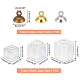 PandaHall 12 Set Cube Glass Bottle Vial Charm DIY-PH0008-45-2