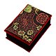 Cajas de joyas chinoiserie bordados cajas collar colgante de seda para envolver regalos SBOX-A001-03-1