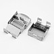 Rectangle 304 Stainless Steel Watch Band Clasps STAS-F067-13-3
