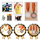 Cinturino per medaglie in nastro di poliestere chgcraft AJEW-CA0003-78A-5