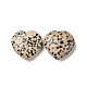 Natural Dalmatian Jasper Heart Love Stone G-I285-06M-2