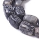 Натуральный черный шелковый камень бисер пряди G-I222-11-3