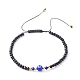 Ensemble de bracelets de perles tressées en fil de nylon réglable BJEW-JB06441-2