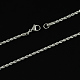 304 Stainless Steel Rope Chain Necklaces STAS-S029-01-2