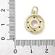 Латунные микро проложить кубического циркония подвески KK-K368-16G-01-3