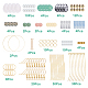 SUNNYCLUE 1 Box DIY Make 10 Pairs Stone Beads Earring Making Kit Including Stone Beads Glass Pearl Bead Bar Links Brass Linking Rings Jewelry Findings for Women Adults DIY Earring Making STAS-SC0017-43-2