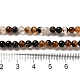 Ágata negro teñido de hilos de perlas redondo G-P070-22-4mm-2