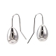 Ion Plating(IP) Brass Teardrop Dangle Earrings for Women EJEW-C047-01P-2