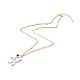 Ожерелья с подвесками в форме космонавта с эмалью из сплава NJEW-JN03622-02-2