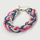 Fer tressé ensembles chaînes de bijouterie à la mode: colliers et des bracelets en matinée SJEW-PJS328-1-5