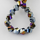 Electroplate Glass Beads Strands EGLA-R031-10mm-22-2