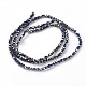 Electroplate Glass Beads Strands EGLA-R016-2mm-11-2