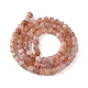 Chapelets de perles de sunstone naturelle naturelles G-L537-016B-3