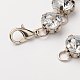 Brass Acrylic Rhinestone Jewelry Sets: Earrings & Necklaces SJEW-JS00780-6