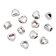 DICOSMETIC 12Pcs 10mm 2 Style Stainless Steel Heart European Beads Heart Spacer Beads Heart Large Hole Beads Metal Heart Loose Beads 5mm Hole Valentine's Day Beads for Jewelry Making DIY Findings STAS-DC0001-85-1