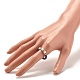 Anillo de dedo hecho a mano con cuentas heishi de arcilla polimérica para mujer RJEW-JR00426-3