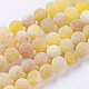 Chapelets de perle en agate naturelle patinée G-G589-8mm-02-2