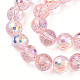 Transparent Electroplate Glass Beads Strands EGLA-N012-001-B06-3