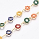 Handgefertigte Perlenketten aus Messing CHC-I028-05G-5