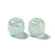Placage uv perles acryliques craquelées irisées arc-en-ciel PACR-M002-04A-3