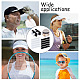 CHGCRAFT 100Pcs 2 Colors EVA Plastic Golf Hat Sweat Liner AJEW-CA0003-01-5