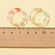 Set di anelli da dito impilabili in resina da 6 pz 6 stili per donna RJEW-FS0001-09-3