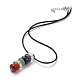 Mixed Stone Pendant Necklaces G-R413-23-1