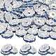 120 Stück Messing Strass Abstandsperlen&nbsp;RB-SZ0001-07A-1