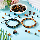 Pandahall 100шт 5 цвета сандалового дерева бусины WOOD-TA0002-72-7
