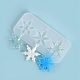 Stampi in silicone con ciondolo fiocco di neve fai da te a tema natalizio DIY-F114-26-1