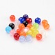 Mixed Color Round Imitated Cat Eye Resin Beads X-RB001Y-2