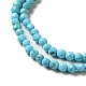 Chapelets de perles en howlite naturelle G-C025-03B-02-4