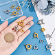 UNICRAFTALE 16 Sets 2 Colors 8.5~14.5mm Spring Clasps Brass Spring Ring Clasps with Tube bails Closed Bracelets Clasps Smooth Surface Jewelry Clasp Connector Findings for DIY Jewelry Making KK-UN0001-26-3