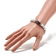 Natürliches Howlith- und Lavastein-Perlen-Energie-Stretch-Armband für Männer und Frauen BJEW-JB07037-02-3