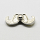 Mustache Zinc Alloy Polymer Clay Rhinestones Jewelry Snap Buttons SNAP-R004-K913B-2