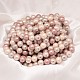 Facettes rondes chapelets de perles coquille de nacre X-BSHE-L012-6mm-NL002-2