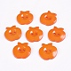 Orange Red Acrylic Apple 2-Hole Sewing Buttons Scrapbooking Button X-BUTT-E037-A-03-1