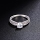 Shegrace 925 anillo de dedo de plata esterlina JR522A-2