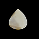 ティアドロップ淡水シェルシャンデリアコンポーネント  貝殻色  76~82x57~61x2~4mm  穴：2mm SHEL-F001-25-3