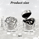 Boîtes à bijoux en alliage de zinc de style tibétain OBOX-WH0016-06-2