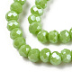 Electroplate Glass Beads Strands EGLA-A034-P1mm-A28-3