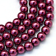 Chapelets de perles rondes en verre peint HY-Q330-8mm-72-1