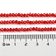 Cuisson des brins de perles de verre transparentes peintes DGLA-A034-J2mm-B01-5