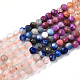 Natural & Synthetic Mixed Gemstone Beads Strands G-D080-A01-03-11-4