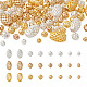 Kissitty 105 pièces 12 styles de perles creuses en laiton KK-KS0001-27-2