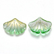 Two Tone Transparent Spray Painted Glass Pendants GLAA-T016-01A-2
